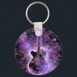 Romantic Guitar Music - Magic Space Nyckelring<br><div class="desc">Romantic Guitar Music</div>