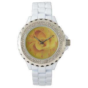 Romantic Gul ros Petals Armbandsur