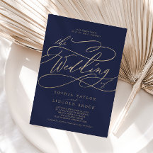 Romantic Guld Calligraphy | Tunga Bröllop
