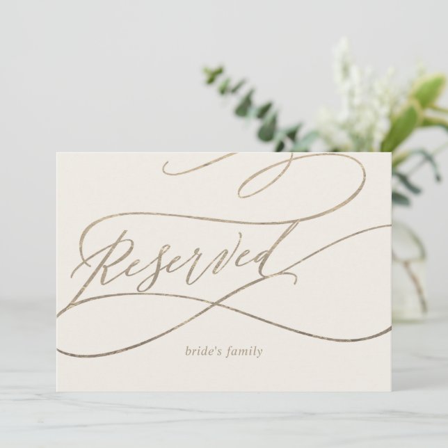 Romantic Guld Calligraphy | Undertecknande av Elfe (Stående Fram)