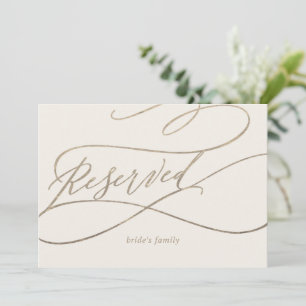 Romantic Guld Calligraphy Undertecknande av Elfe