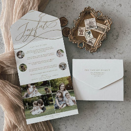 Romantic Guld Glatt jul - multifoto Helgdag