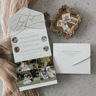 Romantic Guld Glatt jul - multifoto Helgdag