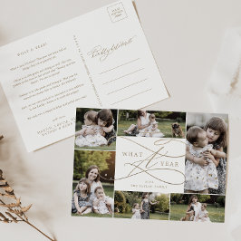 Romantic Guld Vilket 6 års fotoår för granskning Helg Vykort