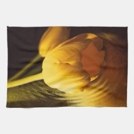 Romantic Gult Tulip Kökshandduk