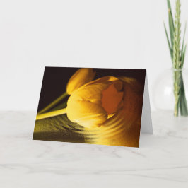 Romantic Gult Tulip Kort
