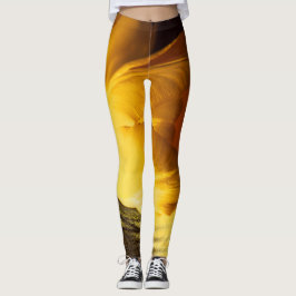 Romantic Gult Tulip Leggings