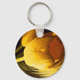 Romantic Gult Tulip Nyckelring