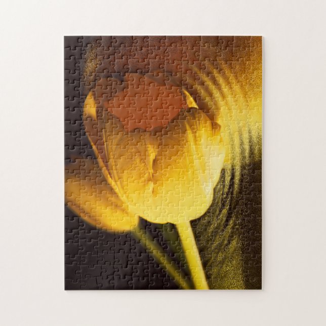 Romantic Gult Tulip Pussel (Vertikal)
