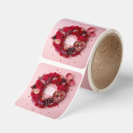 Romantic Handwritten Love Note Valentine Aesthetic Fyrkantigt Klistermärke