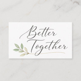 Romantic Handwritten Love Quote Design Tilläggskort