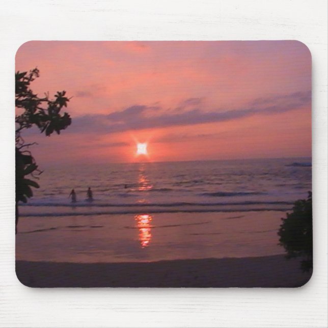 Romantic Hawaiian Sunset Ocean Beach Musmatta (Framsidan)