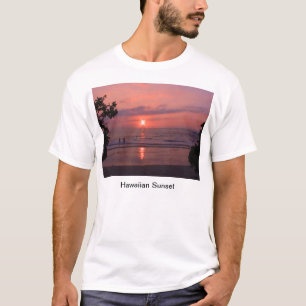 Romantic Hawaiian Sunset Ocean Beach T-shirt
