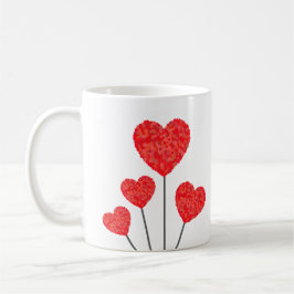 Romantic Heart Balloons Mug Kaffemugg