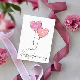 Romantic Heart Ballos Anpassningsbar-årskort Julkort