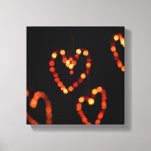 Romantic Heart Bokeh Ljus-Warm Glow Photography