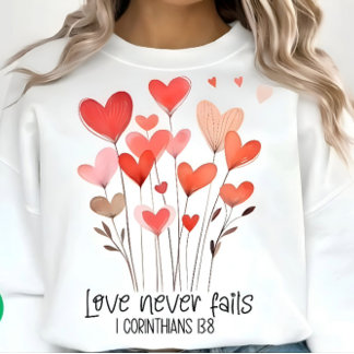 Romantic Heart Bouquet Valentine’s Women's  T Shirt
