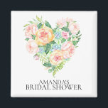 Romantic Heart-Möhippan - favoritmagnet Magnet<br><div class="desc">Möhippa av vattenfärgen blommigtens hjärta...  Matchande artiklar i vår butik.</div>