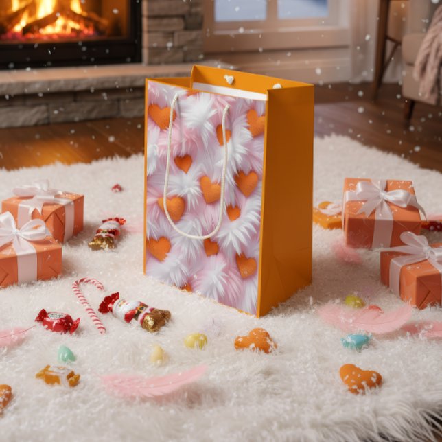 Romantic Heart Pattern Gift Bag (Skapare uppladdad)