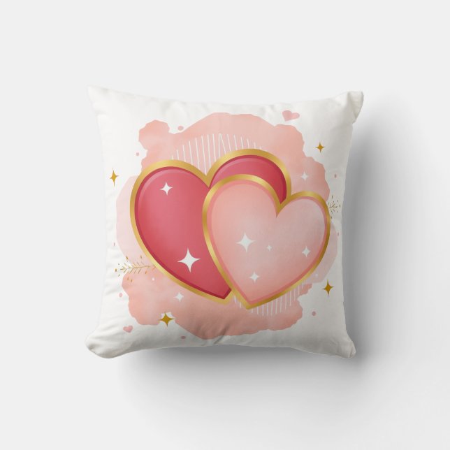 Romantic Heart Pillow design Kudde (Framsida)