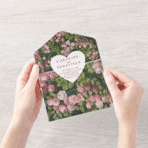 Romantic Heart Ro Garden Photo Overlay Bröllop