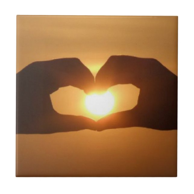 Romantic Heart Tile Kakelplatta (Framsidan)