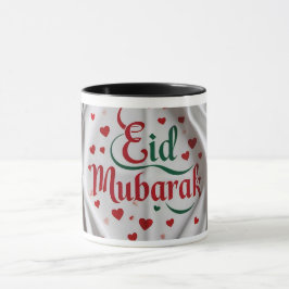 Romantic Hearts Eid Mubarak Mugg