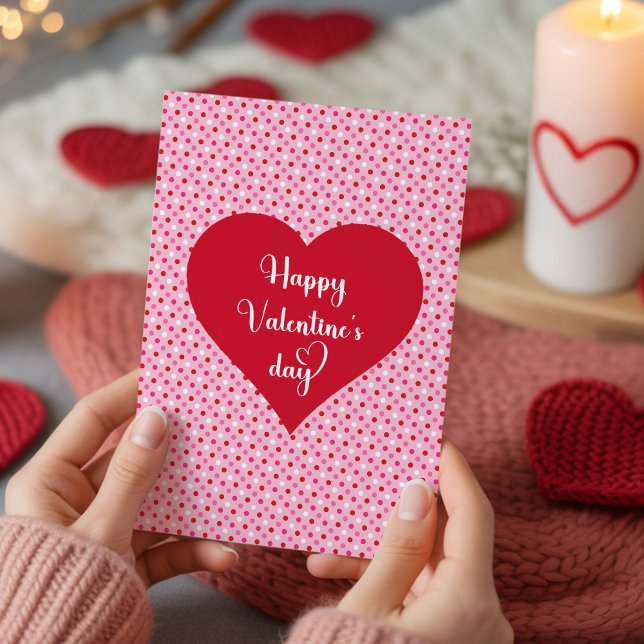Romantic Hearts Valentine Card for Boyfriend Julkort (Romantic Hearts Valentine Card for Boyfriend)