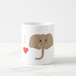 Romantic I kärlek elephants Coffee Mugg