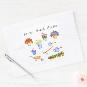 Romantic I kärlek, mina skål minimalistisk Cute Fyrkantigt Klistermärke