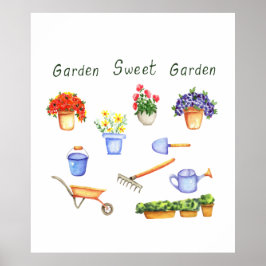 Romantic I kärlek, mina skål minimalistisk Cute Poster