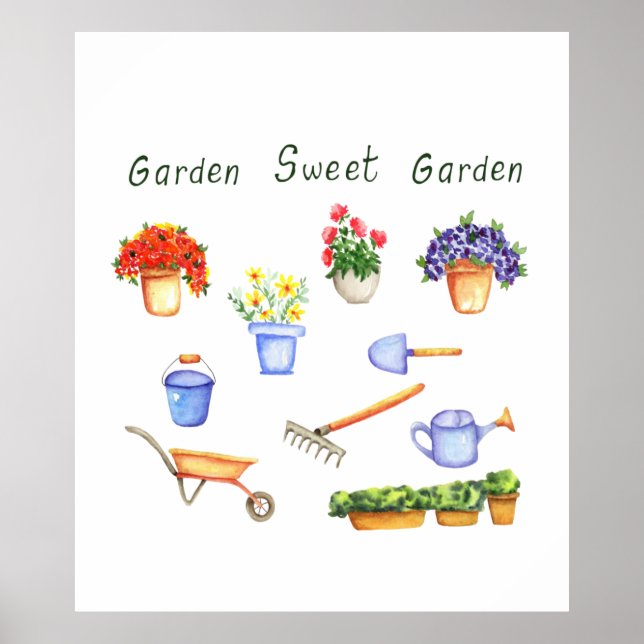 Romantic I kärlek, mina skål minimalistisk Cute Poster (Framsidan)