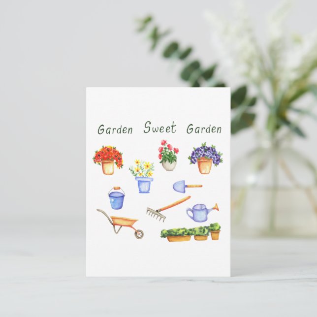 Romantic I kärlek, mina skål minimalistisk Cute Vykort (Stående Fram)