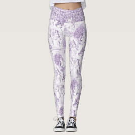 Romantic Indigo Rococo Art Stil Elegant Gift Leggings