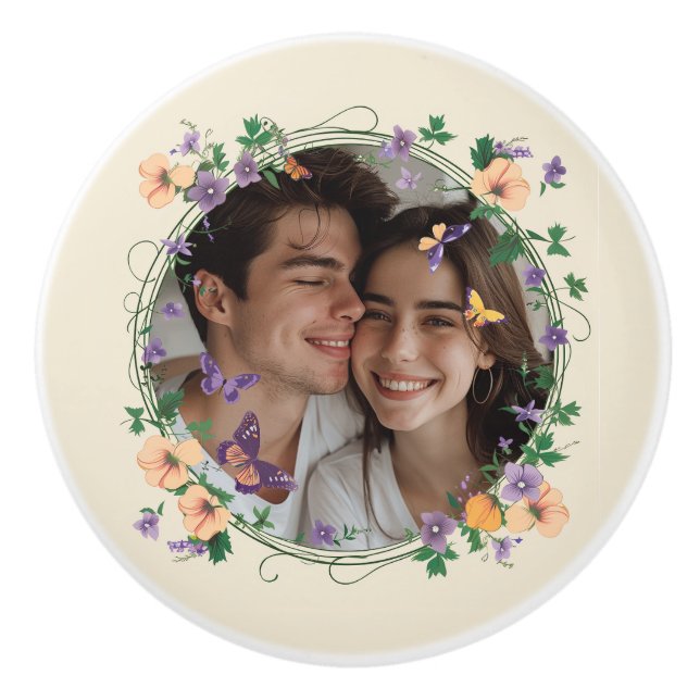 Romantic Ivy och Butterflies Knopp (Framsidan)