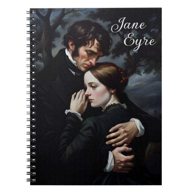 Romantic Jane Eyre och Edward Rochester Anteckningsbok (Framsidan)