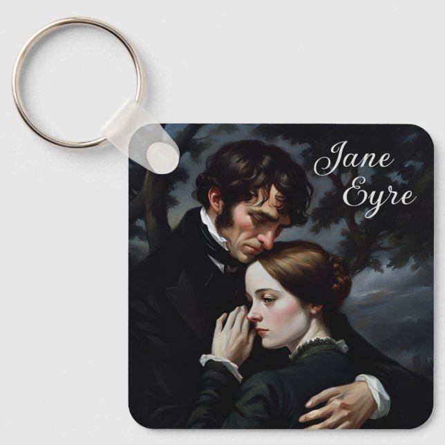 Romantic Jane Eyre och Edward Rochester Nyckelring (Framsida)