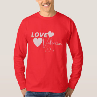 Romantic Kärlek Alla hjärtans dag T Shirt