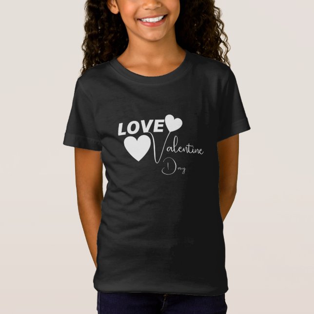 Romantic Kärlek Alla hjärtans dag T Shirt (Framsida)