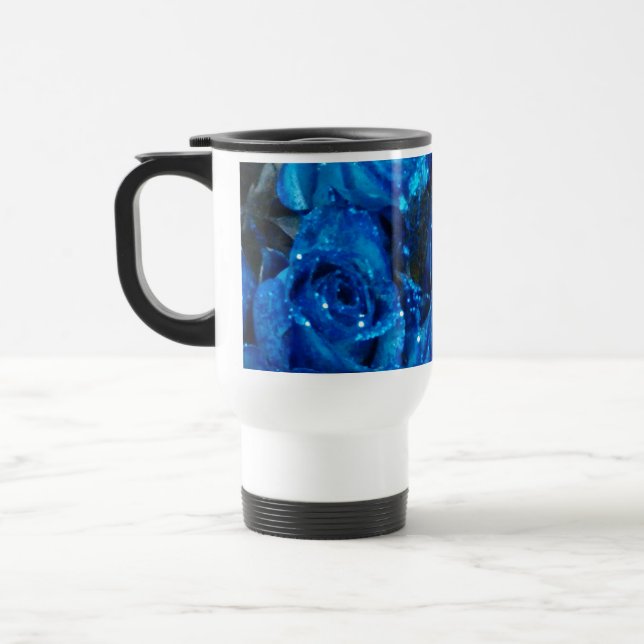 Romantic Kärlek Blue Glitter Glamor Ro Resemugg (Vänster)