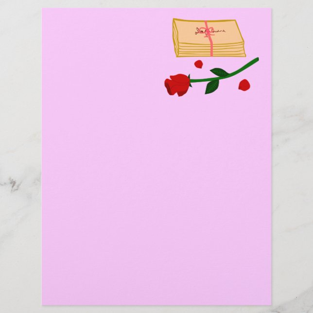 Romantic Kärlek Brev (Framsida)