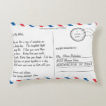 Romantic Kärlek Brev Postcard Valentindagen Prydnadskudde<br><div class="desc">Anpassa denna unika vykortskudde i kärlek brev med er formulering och fotografi i dag! Klicka bara på knappen "Redigera med Design Verktyg" om du vill ändra text, text, teckensnitt stil, storlekt teckensnitt och teckensnitt i färg. Den här mjuka filten gör en engångsgåva till Alla hjärtans dag! Även underbar för bröllop-årsdagen!...</div>