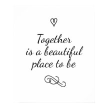 Romantic Kärlek Calligraphy Tillsammans Bröllop