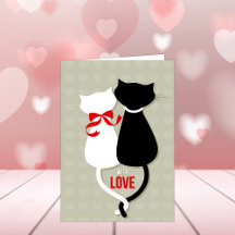Romantic Kärlek Cats Valentine