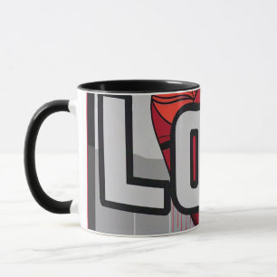 Romantic Kärlek Design Mugg - Cute Heart & Kärlek