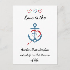 Romantic Kärlek Dikt Modern Valentine Vykort