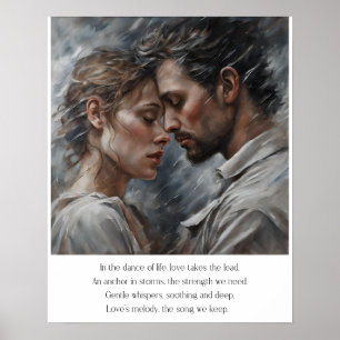 Romantic Kärlek Dikt Valentine Art Poster