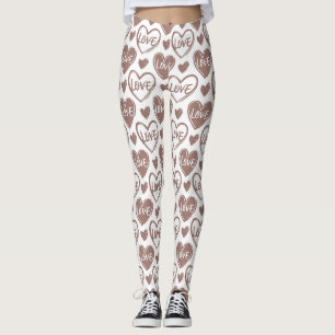 Romantic Kärlek Heart - Alla hjärtans dag Legging