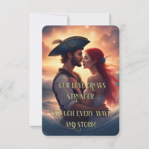 Romantic Kärlek-jaktkort - Pirat par OSA Kort