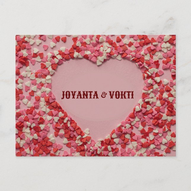 Romantic kärlek Joyanta och vokti-presentkort Vykort (Framsida)